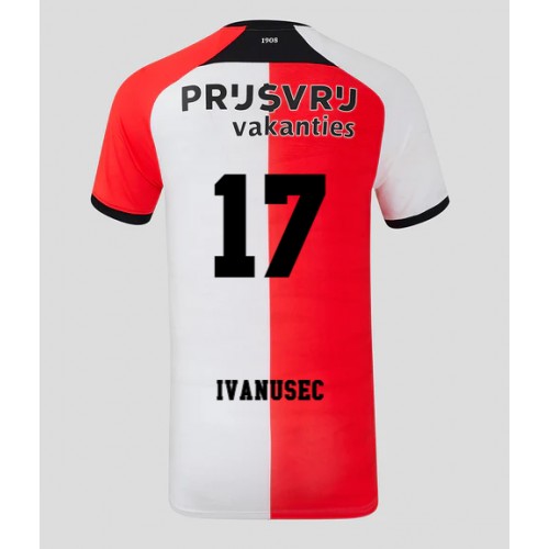 Fotballdrakt Herre Feyenoord Luka Ivanusec #17 Hjemmedrakt 2024-25 Kortermet